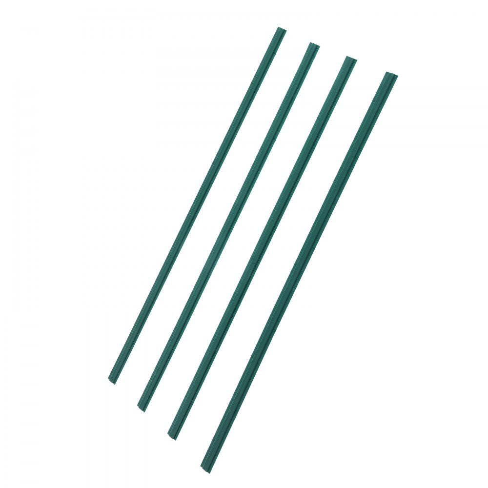 VEVOR Bottom Locking Privacy Slats, Double-Wall Vertical Bottom-Locking Slats with Wings for Chain-Link Fence, High-Density HDPE Chain Link Slats Ideally Fit 4' High Fence for Garden and Farm(Green)