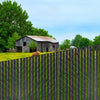 VEVOR Bottom Locking Privacy Slats, Double-Wall Vertical Bottom-Locking Slats with Wings for Chain-Link Fence, High-Density HDPE Chain Link Slats Ideally Fit 6' High Fence for Garden and Farm(Black)