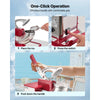 VEVOR Commercial Ice Crusher 661LBS/H, 350W Electric Snow Cone Machine with 4 Blades, 2000RPM Stainless Steel Shaved Ice Machine with 11 Gal Crushed-Ice Box, for Family Restaurants Bars, Red
