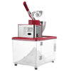VEVOR Commercial Ice Crusher 661LBS/H, 350W Electric Snow Cone Machine with 4 Blades, 2000RPM Stainless Steel Shaved Ice Machine with 11 Gal Crushed-Ice Box, for Family Restaurants Bars, Red