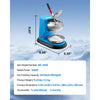 VEVOR Ice Crusher Machine, 220lbs Per Hour Electric 4 Blades Snow Cone Maker, Stainless Steel Shaved Ice Machine with Bowl and Cover, 300W 1400RPM Ice-Shaver for Home and Commercial Use, Blue