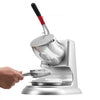 VEVOR Ice Crusher Machine, 220lbs Per Hour Electric 4 Blades Snow Cone Maker, Stainless Steel Shaved Ice Machine with Bowl and Cover, 300W 2000RPM Ice-Shaver for Home and Commercial Use, Silver