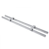 VEVOR Linear Rail, 2PCS SBR12-1000mm, Linear Guide 2 PCS Linear Guide Rails, 4 PCS Square Type Carriage Bearing Blocks, CNC Rail Linear Rails and Bearings Kit, for Automated Machines and Equipments