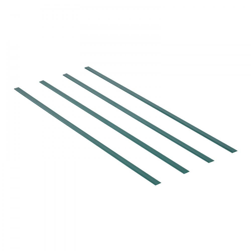 VEVOR Bottom Locking Privacy Slats, Double-Wall Vertical Bottom-Locking Slats for Chain-Link Fence, High-Density HDPE Chain Link Slats Ideally Fit 4' High Fence for Garden, Farm, Sports Field(Green)