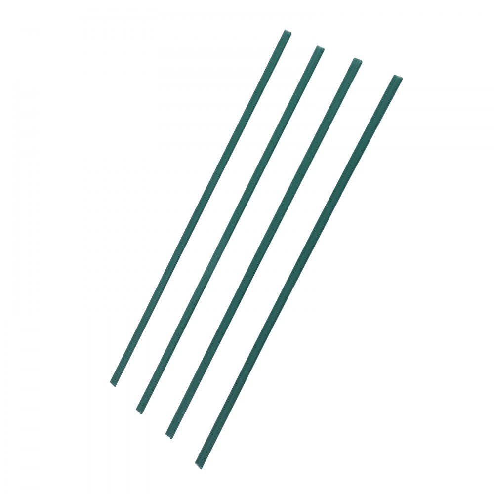 VEVOR Bottom Locking Privacy Slats, Double-Wall Vertical Bottom-Locking Slats for Chain-Link Fence, High-Density HDPE Chain Link Slats Ideally Fit 4' High Fence for Garden, Farm, Sports Field(Green)