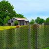 VEVOR Bottom Locking Privacy Slats, Double-Wall Vertical Bottom-Locking Slats for Chain-Link Fence, High-Density HDPE Chain Link Slats Ideally Fit 6' High Fence for Garden, Farm, Sports Field(Black)