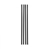 VEVOR Bottom Locking Privacy Slats, Double-Wall Vertical Bottom-Locking Slats for Chain-Link Fence, High-Density HDPE Chain Link Slats Ideally Fit 6' High Fence for Garden, Farm, Sports Field(Black)