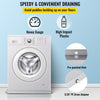 VEVOR 32 x 30 x 2.5 Inch Washing Machine Pan 18 GA Thickness 304 Stainless Steel Heavy Duty Compact Washer Drip Tray with Drain Hole & Hose Adapter
