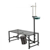 VEVOR Goat Milking Stand, 600 lbs Heavy Duty Goat Stand with Feed Bin, Adjustable Headpiece & Tool Basket, Stanchion for Grooming & Hoof Trimming, Metal Livestock Platform for Sheep, 51" x 23", Black