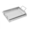 VEVOR Stainless Steel Griddle, 17x13 inch Universal Flat Top Rectangular Plate, Gas Grill Griddle for BBQ Grill, Teppanyaki, Portable Family Cookware with Handle, for Camping Tailgating Party