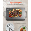 VEVOR Carbon Steel Griddle, 24x16 inch Universal Flat Top Rectangular Plate, Gas Grill Griddle for BBQ Grill, Teppanyaki, Portable Family Cookware with Handle, for Camping Tailgating Party