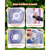 VEVOR 2-Pack Inflatable Bumper Balls 4FT Human Bubble for Teens Blue+Red, for Backyard, Camping, Picnic, Park, Lawn, and Outdoor Team Gameplay, Thickened PVC Material, Sumo Hamster Ball with Handle