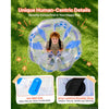 VEVOR 2-Pack Inflatable Bumper Balls 4FT Human Bubble for Teens Transparent, for Backyard, Camping, Picnic, Park, Lawn, and Outdoor Team Gameplay, Thickened PVC Material, Sumo Hamster Ball with Handle