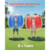 VEVOR Inflatable Bumper Balls 2-Pack, 4FT/1.2M Body Sumo Ball, Durable Thick PVC Human Hamster Bubble Knocker for Outdoor Sports Team Gaming Play, Bopper Toy for Garden Yard Park, Red & Blue