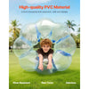 VEVOR Inflatable Bumper Balls 1-Pack, 4FT/1.2M Body Sumo Zorb Ball, Durable Thick PVC Human Hamster Bubble Knocker for Outdoor Sports Team Gaming Play, Bopper Toy for Garden Yard Park, Blue Stripes
