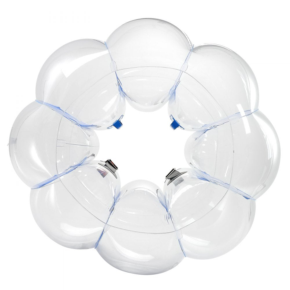 VEVOR Inflatable Bumper Balls 1-Pack, 4FT/1.2M Body Sumo Zorb Ball, Durable Thick PVC Human Hamster Bubble Knocker for Outdoor Sports Team Gaming Play, Bopper Toy for Garden Yard Park, Blue Stripes