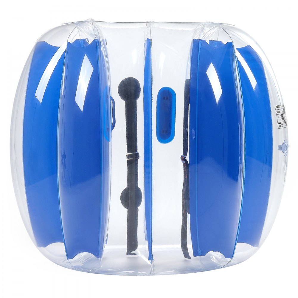 VEVOR Inflatable Bumper Balls 1-Pack, 4FT/1.2M Body Sumo Zorb Ball, Durable Thick PVC Human Hamster Bubble Knocker for Outdoor Sports Team Gaming Play, Bopper Toy for Garden Yard Park, Blue Stripes