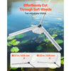 VEVOR Lake Weed Cutter, Pond Aquatic Plant Cutting Tool with 37 in Max. Cut Width, Sharp and Heavy-Duty Steel Blades, Pond Rake with 30 ft Throw Rope, for Cattail, Phragmites, Lilly Pads & Chara