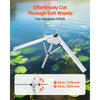 VEVOR Lake Weed Cutter, Pond Aquatic Plant Cutting Tool with 48 in Max. Cut Width, Sharp and Heavy-Duty Steel Blades, Pond Rake with 30 ft Throw Rope, for Cattail, Phragmites, Lilly Pads & Chara