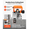 VEVOR Wall Chaser, 4800W Electric Wall Groove Cutting Machine, 6800 RPM Max Speed, Concrete Slotting Cutter with Guide Line, 5 pcs Blades, Adjustable Handle for Cutting Grooves in Brick, Concrete