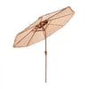 VEVOR Tiki Umbrella, 9 ft Thatched Patio Umbrella with Tilt, 2-Tier Hawaiian Style Beach Parasol with PP Thatch and 8 Metal Ribs, Grass Pool Umbrellas for Beach, Patio, Poolside, Backyard & Garden