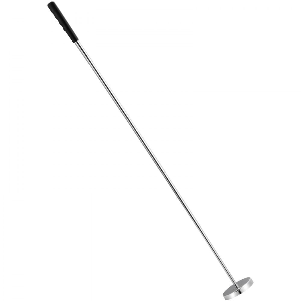 VEVOR Telescoping Magnetic Sweeper Pickup Tool, 3.5inch Handheld Screws Parts Finder with 35LB Pull Capacity, Retractable Handle 8.3 to 33 inches with Strong Magnet, Pick up Nails Screws Metal Parts
