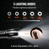 VEVOR 2 Pack Flashlights Torch, 2000 High Lumens 5 Modes Adjustable Focus Flashlight, IP44 LED Waterproof Handheld Flashlight for Camping Cycling Hiking Fishing Emergency