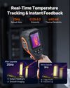 VEVOR Thermal Camera, 320 x 240 TISR Super Resolution, Thermal Imaging Camera with 2MP Visual Camera, 256 x 192 IR Resolution, 25 HZ Refresh Rate, -4°F to 1022°F, 4 Image Modes & 6 Color Palettes