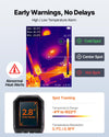 VEVOR Thermal Camera, 320 x 240 TISR Super Resolution, Thermal Imaging Camera with 2MP Visual Camera, 256 x 192 IR Resolution, 25 HZ Refresh Rate, -4°F to 1022°F, 4 Image Modes & 6 Color Palettes