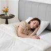 VEVOR Silk Pillowcase, 100% Pure Mulberry Silk Pillow Case, 26 in x 20 in Standard Silky Pillow Case for Hair and Skin, Smooth, Soft and Breathable Pillowcase with Hidden Zipper, for Sleeping (White)