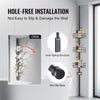 VEVOR Shower Corner Caddy Tension Pole, 39" to 125" High, Multi-Functional Shower Tension Pole with Strong Load-Bearing Tray, Rust-Proof Easy-to-Install Tension Pole, Fit for Bathroom & Washroom