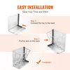 VEVOR Goat Hay Feeder, 21 Gallons Large Capacity, 2 in 1 Hay and Grain Feeder, Wall Mounted Livestock Feeder with Feed Tray, Multiple Sided Goat Hay Rack, Sturdy Steel Hay Rack for Sheep Horses