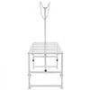 VEVOR Goat & Sheep Stand, 51x23 inch Livestock Stand, Metal Livestock Milking and Shearing Stand 21" to 33" Adjustable Height, with Headpiece and Nose Loop, 500lbs Loading Weight, White