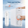 VEVOR Reverse Osmosis System, 600 GPD 10-stage Reverse Osmosis Water Filter Replacement, RO Filter Cartridge for 24 Months, Reduces Lead & Chlorine, Compatible with SS-003 Under Sink Water Filter