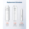 VEVOR Remineralization Filter, 1100 Gallons Remineralization Water Filter Replacement, 1/4" Quick Connect Mineral Filter, Restore Essential Minerals for Water Purifier, Under Sink Water Filter System
