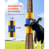 VEVOR Livestock Scratching Brush, 4 Pcs Horse Brush with 8 Screws, 20 x 7.5 in Cow Scratcher, for Back Itch Relief & Keep Cleaning, Grooming & Scratching Post Brush for Horse, Pig, Cattle Supplies