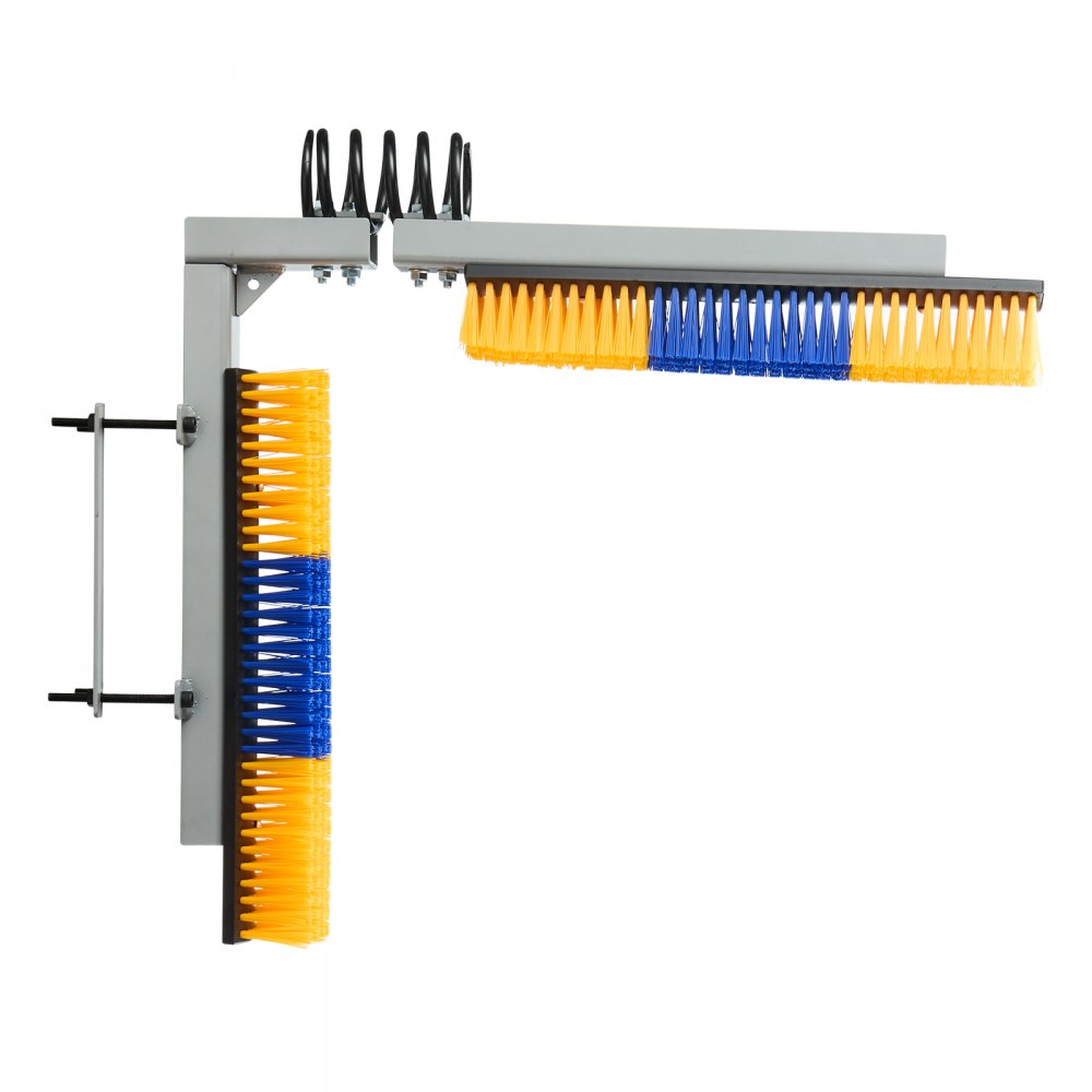 VEVOR 2 Way Livestock Scratching Brush, Dual Sided Goat Scratcher Brush with Mounting Bracket, 16.9" x 3.9" Cow Scratcher for Back Itch Relief, Massage Grooming Scratch Tool for Horse Cattle Sheep Pig