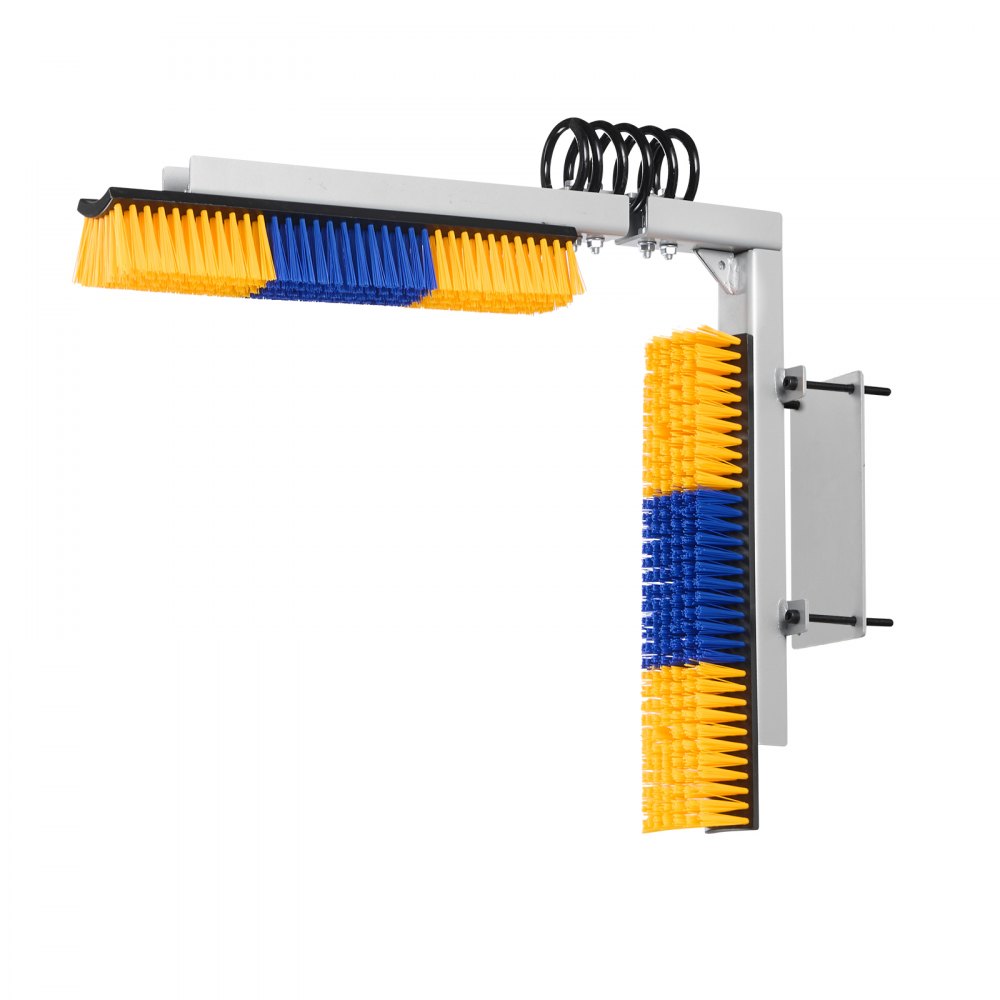 VEVOR 2 Way Livestock Scratching Brush, Dual Sided Goat Scratcher Brush with Mounting Bracket, 16.9" x 3.9" Cow Scratcher for Back Itch Relief, Massage Grooming Scratch Tool for Horse Cattle Sheep Pig