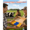 VEVOR Livestock Scratching Brush, 4PCS Goat Scratcher Brush Post with 16 Screws, 16.9"x3.9" Cow Scratcher for Back Itch Relief, Massage Grooming Scratch Tool for Horse Cattle Sheep Pig, Yellow & Blue