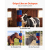 VEVOR Livestock Scratching Brush, 2PCS Goat Scratcher Brush Post with 8 Screws, 16.9" x 7.5" Cow Scratcher for Back Itch Relief, Massage Grooming Scratch Tool for Horse Cattle Sheep Pig, Blue & Red