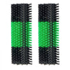 VEVOR Livestock Scratching Brush, 2PCS Goat Scratcher Brush Post with 8 Screws, 16.9" x 7.5" Cow Scratcher for Back Itch Relief, Massage Grooming Scratch Tool for Horse Cattle Sheep Pig, Green & Black