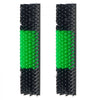 VEVOR Livestock Scratching Brush, 2PCS Goat Scratcher Brush Post with 8 Screws, 16.9" x 7.5" Cow Scratcher for Back Itch Relief, Massage Grooming Scratch Tool for Horse Cattle Sheep Pig, Green & Black