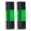 VEVOR Livestock Scratching Brush, 2PCS Goat Scratcher Brush Post with 8 Screws, 16.9" x 7.5" Cow Scratcher for Back Itch Relief, Massage Grooming Scratch Tool for Horse Cattle Sheep Pig, Green & Black