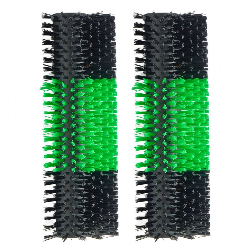 VEVOR Livestock Scratching Brush, 2PCS Goat Scratcher Brush Post with 8 Screws, 16.9" x 7.5" Cow Scratcher for Back Itch Relief, Massage Grooming Scratch Tool for Horse Cattle Sheep Pig, Green & Black