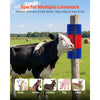 VEVOR Livestock Scratching Brush, 3PCS Goat Scratcher Brush Post with 12 Screws, 16.9" x 7.5" Cow Scratcher for Back Itch Relief, Massage Grooming Scratch Tool for Horse Cattle Sheep Pig, Blue & Red