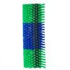 VEVOR Livestock Scratching Brush, 1PC Goat Scratcher Brush Post with 4 Screws, 16.9" x 7.5" Cow Scratcher for Back Itch Relief, Massage Grooming Scratch Tool for Horse Cattle Sheep Pig, Green & Blue