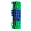 VEVOR Livestock Scratching Brush, 1PC Goat Scratcher Brush Post with 4 Screws, 16.9" x 7.5" Cow Scratcher for Back Itch Relief, Massage Grooming Scratch Tool for Horse Cattle Sheep Pig, Green & Blue