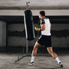 VEVOR Punching Bag Stand, Steel Heavy Duty Workout Training Equipment, Adjustable Height Boxing Punching Stand with Weighted Base, Holds Up to 143 lbs, Freestanding Sandbag Rack for Home Gym Fitness