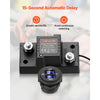 VEVOR Dual Battery Isolator Kit, 12V 80 Amp 2 ft 6 AWG, Manual / Automatic VSR Voltage Sensitive Relay with Voltmeter, LCD Screen, Smart Battery Isolator, Compatible with Lead-Acid Batteries, for UTV