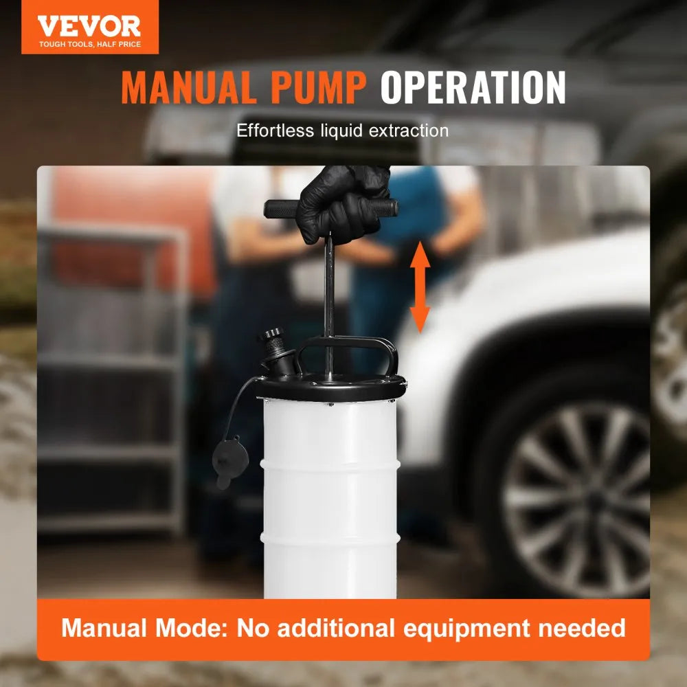 Vevor Fluid Extractor 1.74 Gal 6.5 L Manual Hand-Operated Oil Changer ...